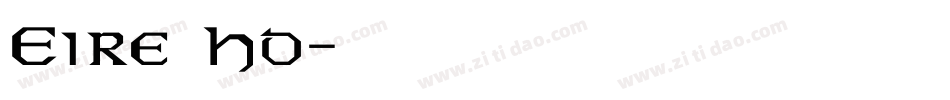 Eire Ho字体转换